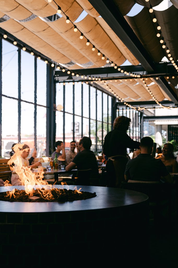 Fora Restaurant's Patio + Firepits